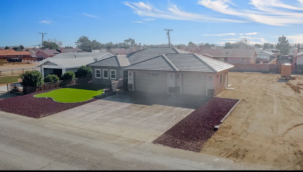 Modern residential construction project