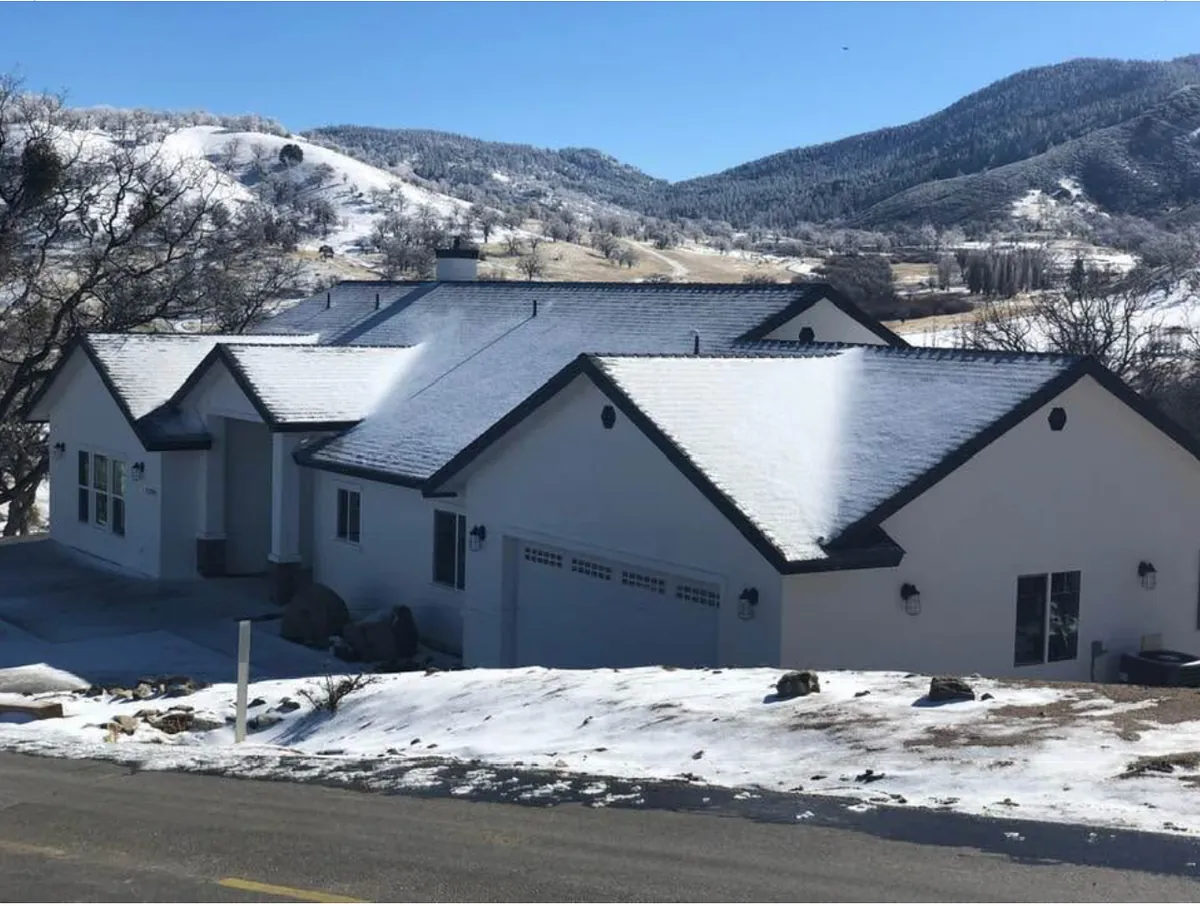 Completed rural residential construction project