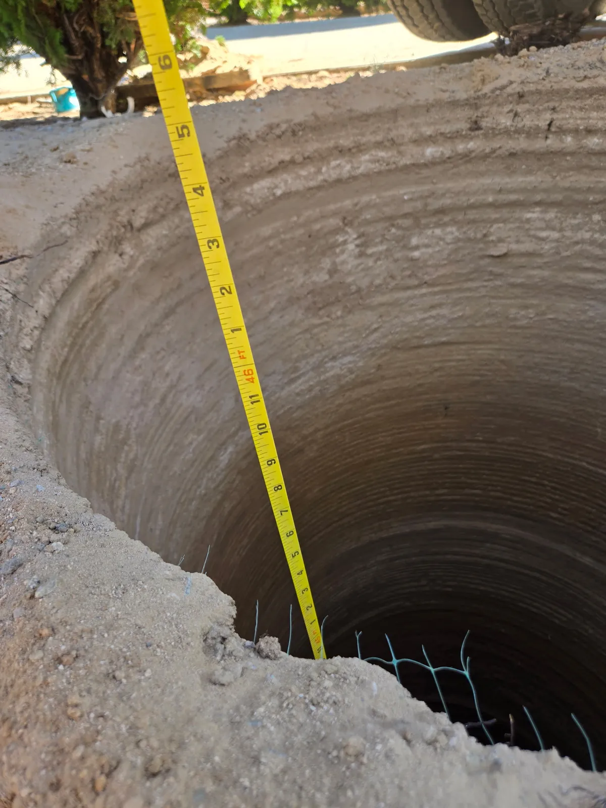 Septic system work prepared to meet installation code requirements