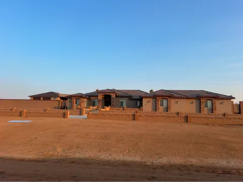 Completed single-story residential construction project